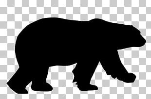 American Black Bear Silhouette PNG, Clipart, American Black Bear ...