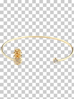 Bangle Bracelet Jewellery Imitation Gemstones & Rhinestones Pineapple PNG