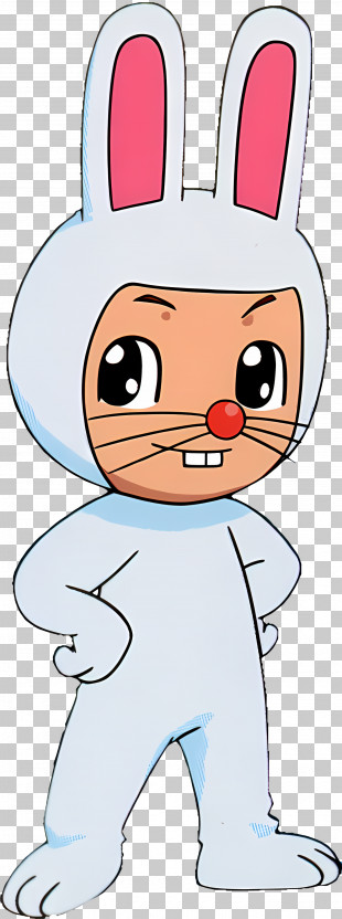 Yu - Cartoon Bunny Character PNG