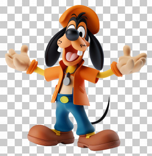 Goofy - Cartoon Dog With Open Arms PNG