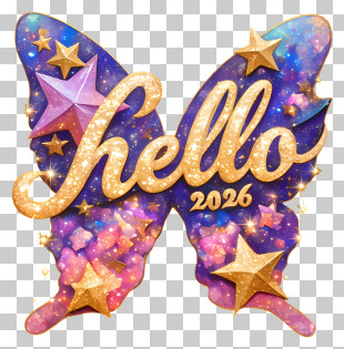 Hello 2026 - Hello 2026 Butterfly PNG