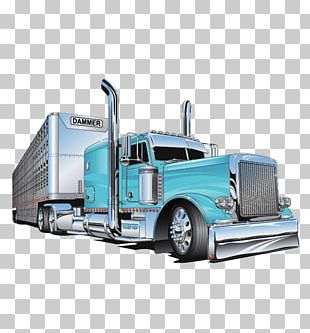 Car Commercial Vehicle Freight Transport Machine Semi-trailer Truck PNG ...