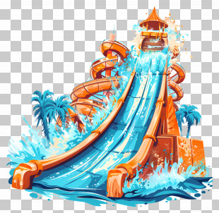 Water Ride - Exciting Water Slide Adventure PNG