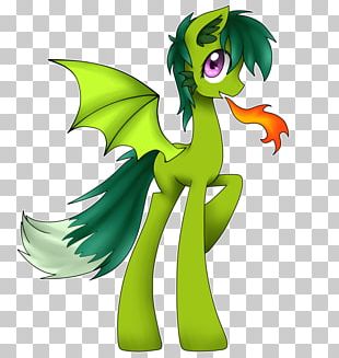 Horse Dragon Green PNG
