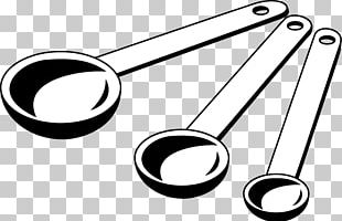 Measuring Spoon Measuring Cup Teaspoon PNG, Clipart, Black And White ...