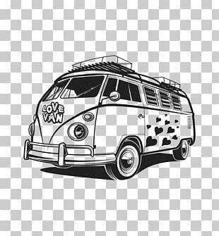 Campervan Car Illustration PNG