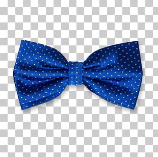 Bow Tie Royal Blue Polka Dot Necktie PNG