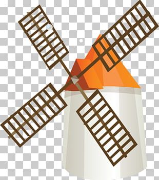 Windmill Wind Farm Drawing PNG