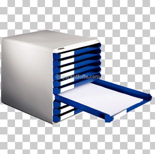 Paper Drawer White Office Supplies Esselte Leitz GmbH & Co KG, blue, angle  png