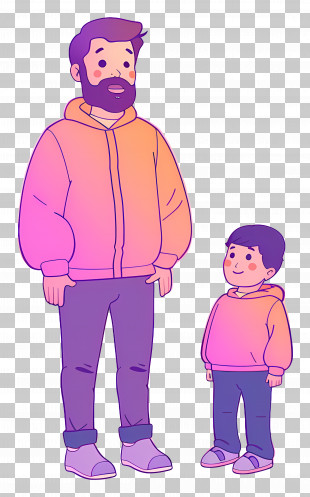 Father - Father And Son Cartoon PNG