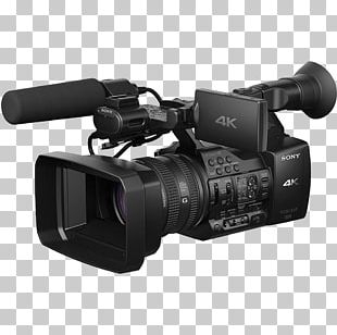 Sony XDCAM PXW-Z100 Video Cameras 4K Resolution Microphone PNG