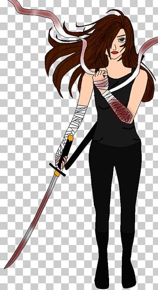 Sword Long Hair Character PNG