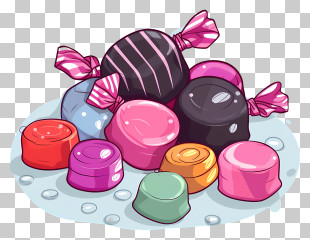 Candy - Assorted Colorful Candies PNG