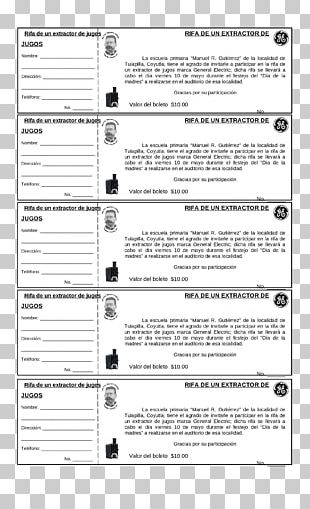 Raffle Paper Ticket Document Bingo PNG