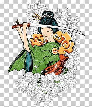 T-shirt Hoodie Geisha PNG