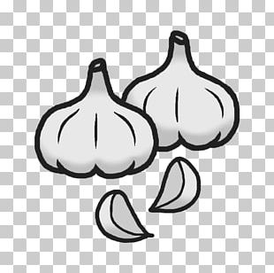 Black And White Food Garlic PNG