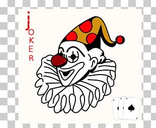 Joker Clown Playing Card PNG