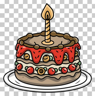 Birthday Cake - Birthday Cake With Candle PNG