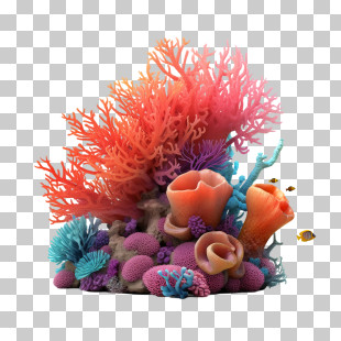 Coral - Vibrant Coral Reef PNG