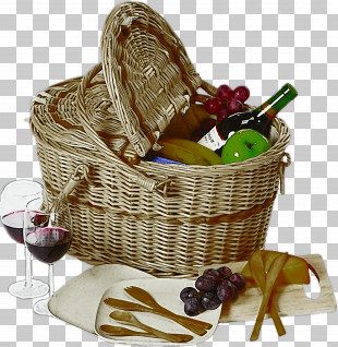 gift basket grass basket picnic basket hamper png download - 1488*1359 -  Free Transparent Watercolor png Download. - CleanPNG / KissPNG