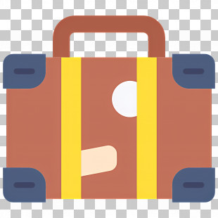 Travel Luggage - Stylish Brown Travel Suitcase Design PNG