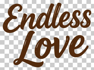 Endless Love Script Typography PNG