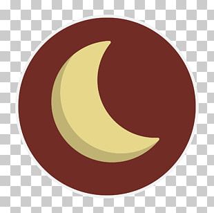 Half moon icon (png symbol) red