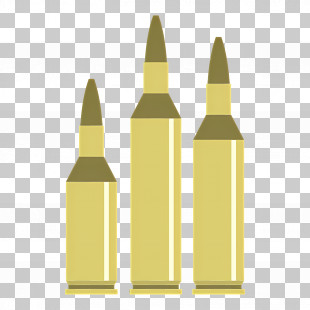 Bullet - Illustration Of Bullet Cartridges PNG