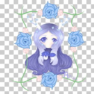 Blue Rose Illustration Floral Design Visual Arts PNG