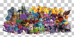 Monsters Inc - Monsters University Characters Group PNG