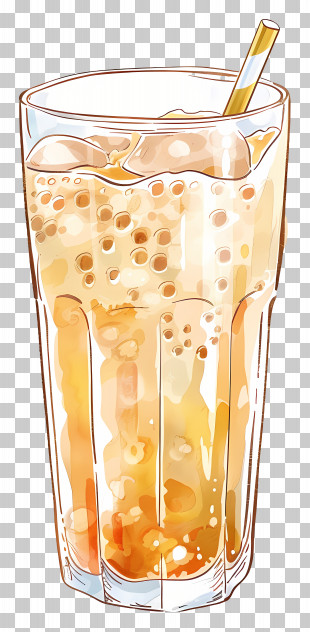 Milk Tea - Bubble Tea Illustration PNG