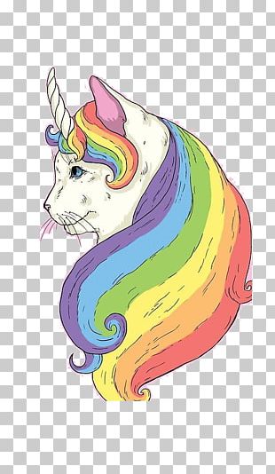 T-shirt Rainbow Cat IPhone 7 PNG