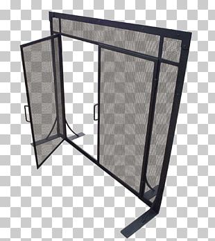 Window Fire Screen Fireplace Wrought Iron Steel PNG