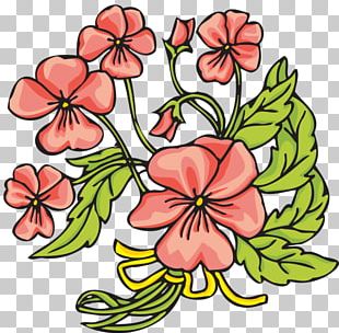 Floral Design Pansy Flower Bouquet PNG