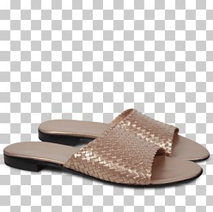 Slide Brown Sandal Shoe PNG