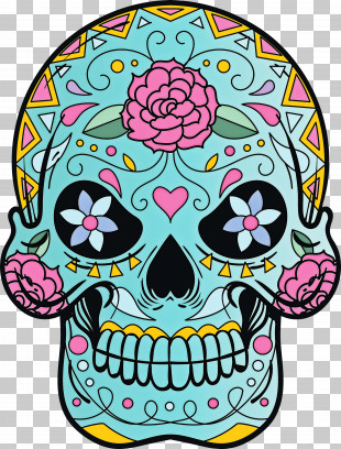 Sugar Skull PNG, Clipart, Calavera, Cricut, Day Of The Dead, La ...