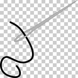 Sewing Needle Thread Yarn Stitch PNG, Clipart, Black And White, Button ...