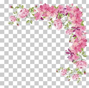 Pink Flowers Border PNG, Clipart, Border Clipart, Flowers, Flowers ...