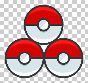 Pokemon Icon - Stacked Pokeballs Illustration PNG