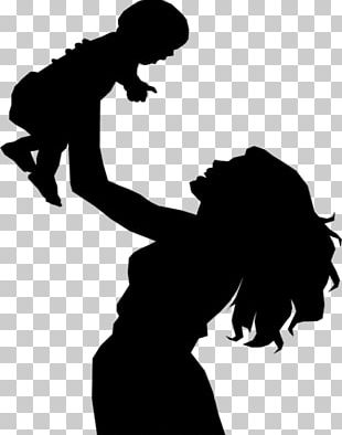 Silhouette Mother Child Drawing PNG, Clipart, Animals, Arm, Art, Black ...