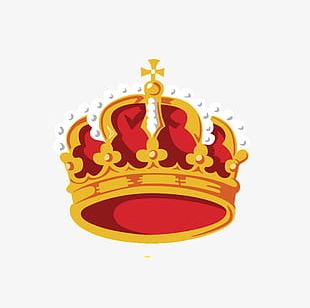 Gold Pearl Crown PNG