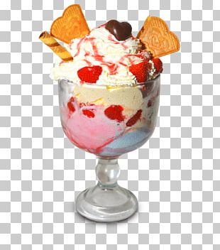 Sundae Ice Cream Knickerbocker Glory Peach Melba PNG