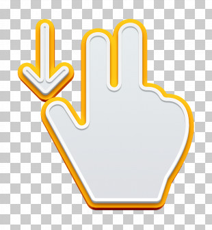 Hand Icon Basic Hand Gestures Fill Icon Swipe Down Icon PNG