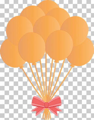 yellow balloon clipart