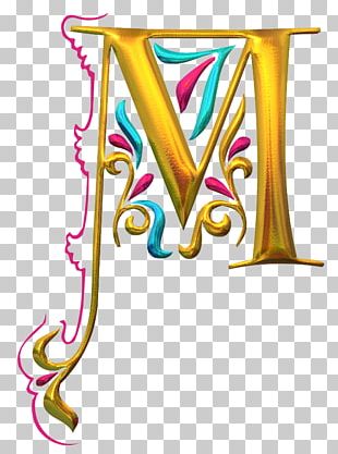 Illuminated Manuscript Lettering Initial PNG