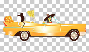 Vehicle Car Yellow Full-size Car Classic Car PNG