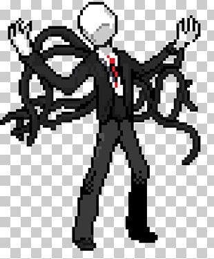 Slender: The Eight Pages Minecraft Slenderman Pixel Art Drawing PNG