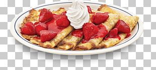 Belgian Waffle CrÃªpe Strawberry Pie Breakfast PNG