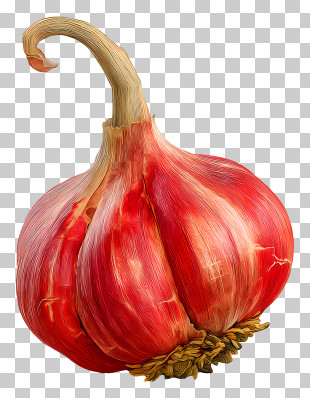 Chili Garlic - Red Garlic Bulb PNG