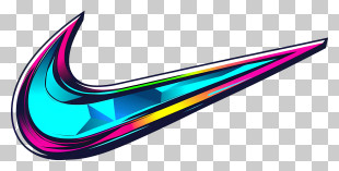 Nike Logo - Colorful Nike Swoosh Logo Design PNG